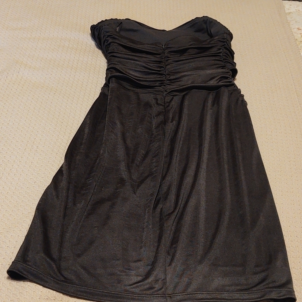 Express Gray Strapless Dress - Picture 5 of 7